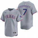 Texas Rangers #7 Ivan Rodriguez Gray Men's & Youth Stitched Jersey