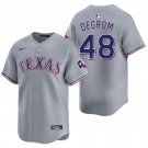 Texas Rangers #48 Jacob deGrom Gray Men's & Youth Stitched Jersey
