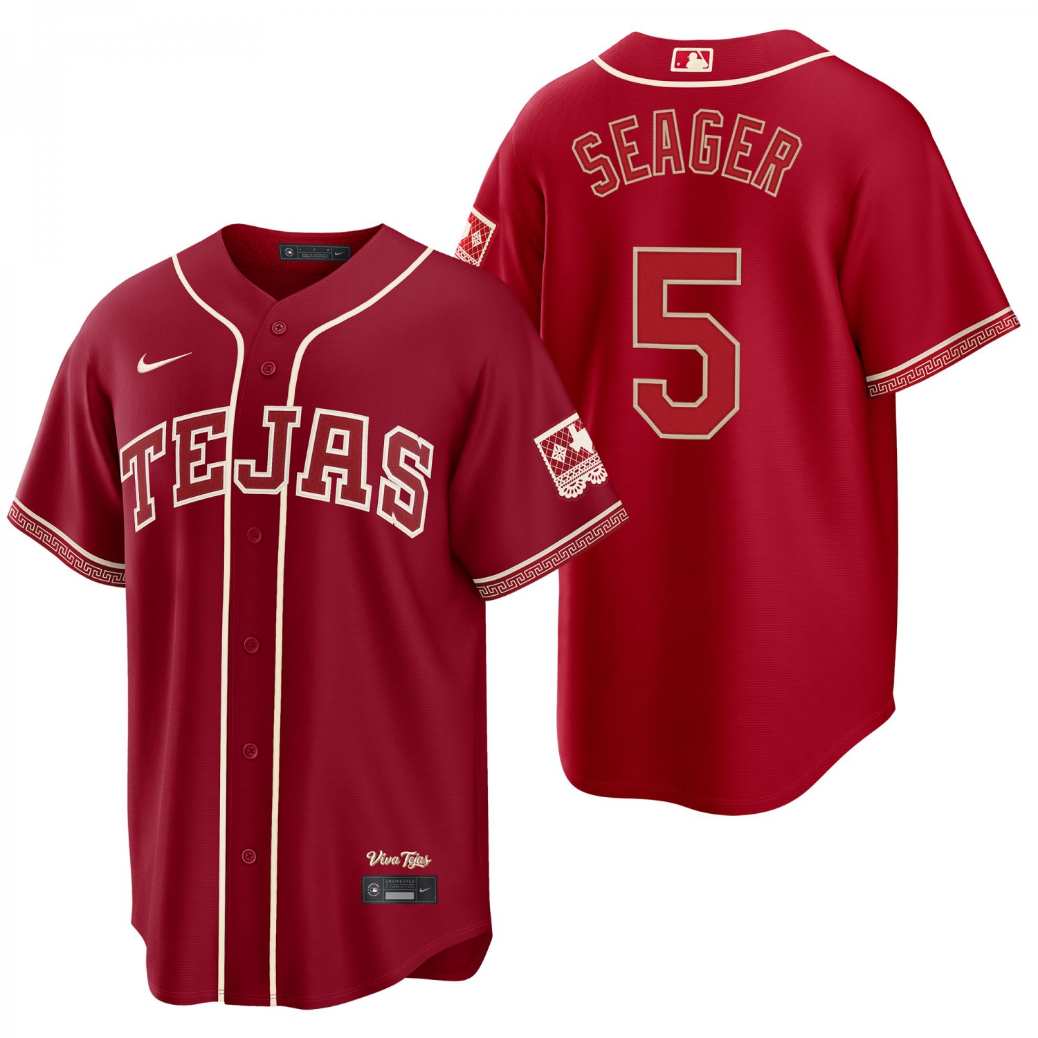 Texas Rangers #5 Corey Seager Red Men's & Youth Stitched Jersey