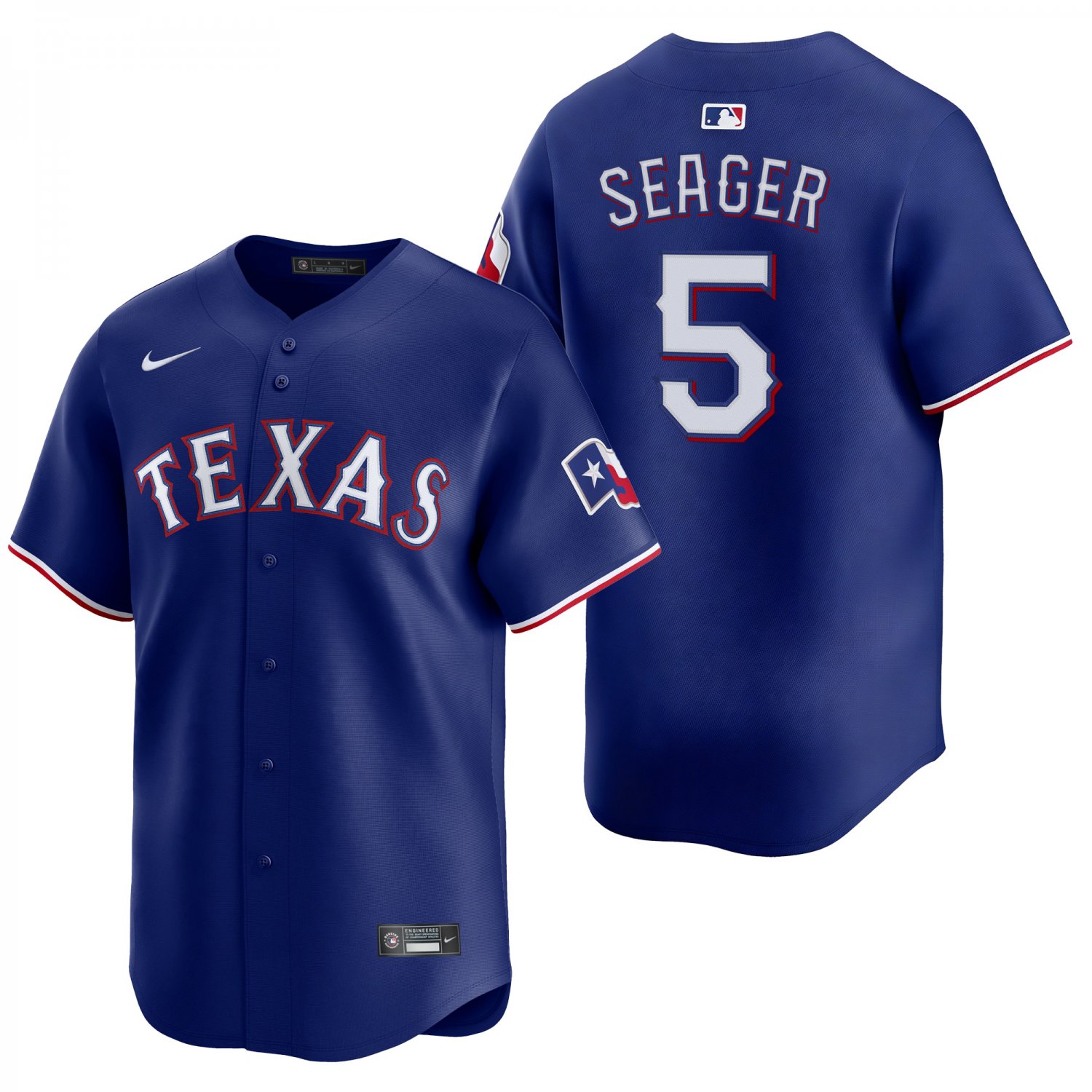 Texas Rangers #5 Corey Seager Royal Blue Men's & Youth Stitched Jersey