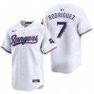 Texas Rangers #7 Ivan Rodriguez White Men's & Youth Stitched Jersey