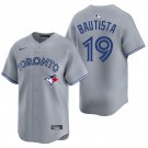 Toronto Blue Jays #19 Jose Bautista Gray Men's & Youth Stitched Jersey