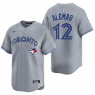 Toronto Blue Jays #12 Roberto Alomar Gray Men's & Youth Stitched Jersey