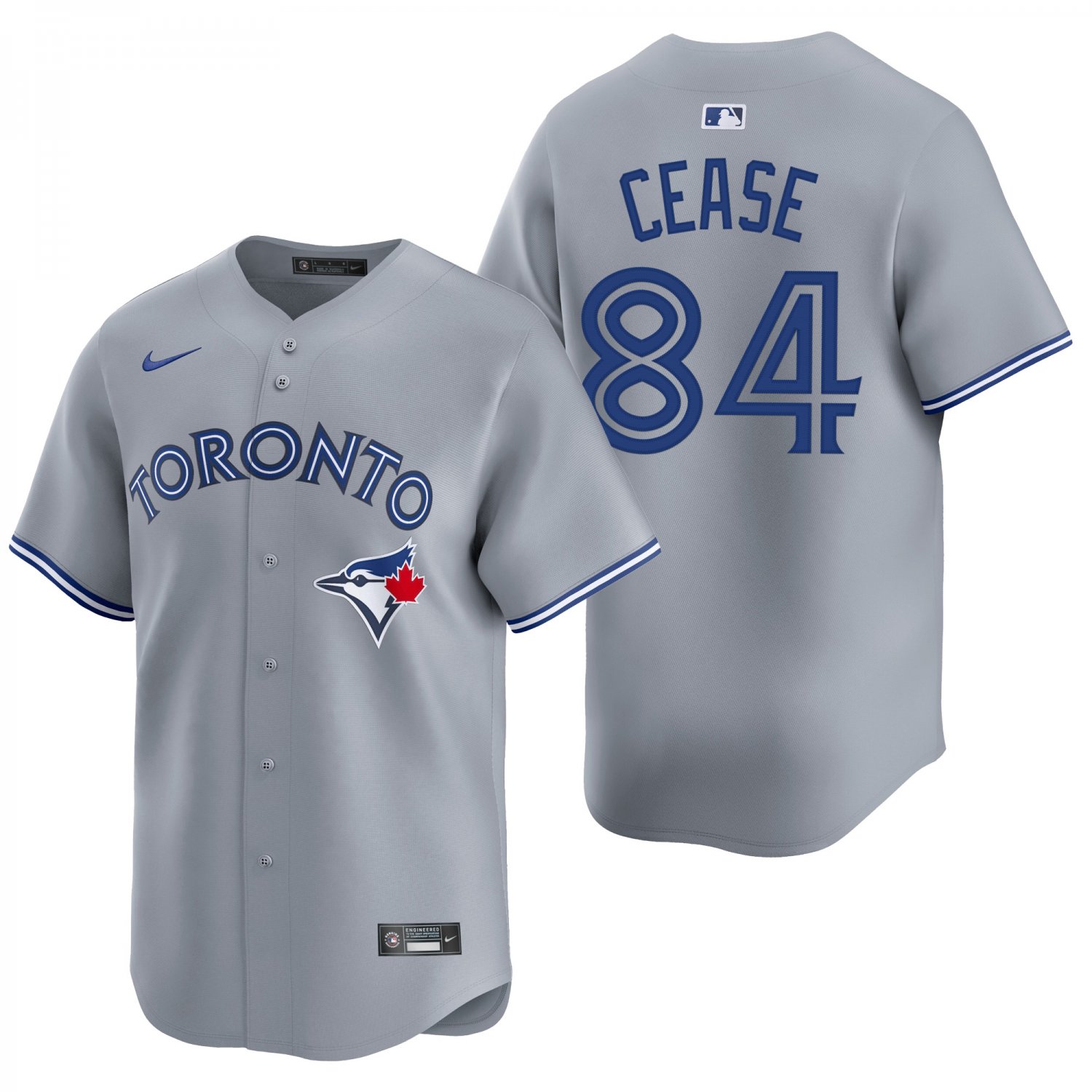 Toronto Blue Jays #84 Dylan Cease Gray Men's & Youth Stitched Jersey