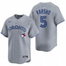 Toronto Blue Jays #5 Daulton Varsho Gray Men's & Youth Stitched Jersey