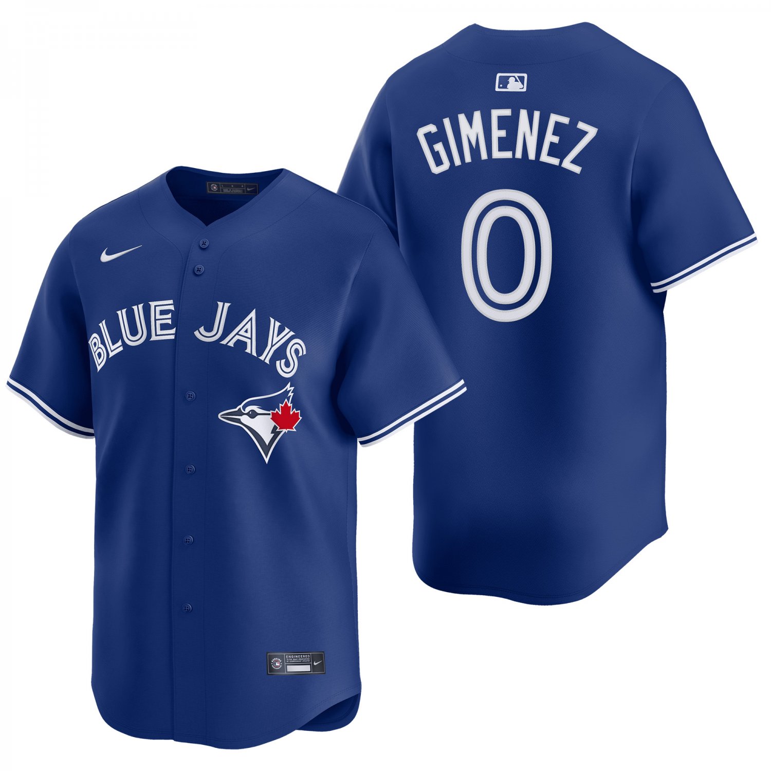 Toronto Blue Jays #0 Andres Gimenez Royal Blue Men's & Youth Stitched Jersey