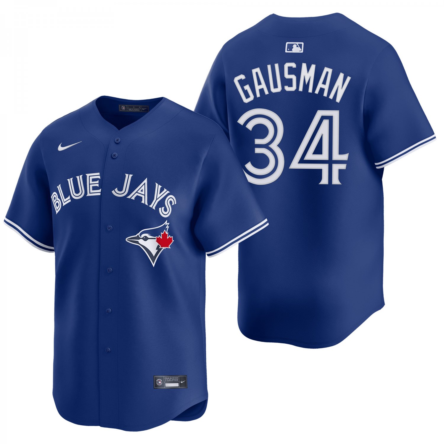 Toronto Blue Jays #34 Kevin Gausman Royal Blue Men's & Youth Stitched Jersey