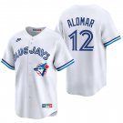 Toronto Blue Jays #12 Roberto Alomar White Throwback Men's & Youth Stitched Jersey