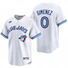 Toronto Blue Jays #0 Andres Gimenez White Throwback Men's & Youth Stitched Jersey