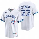 Toronto Blue Jays #22 Ernie Clement White Throwback Men's & Youth Stitched Jersey