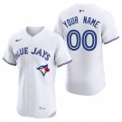 Toronto Blue Jays #00 Custom Name And Number White Men's & Youth Stitched Jersey