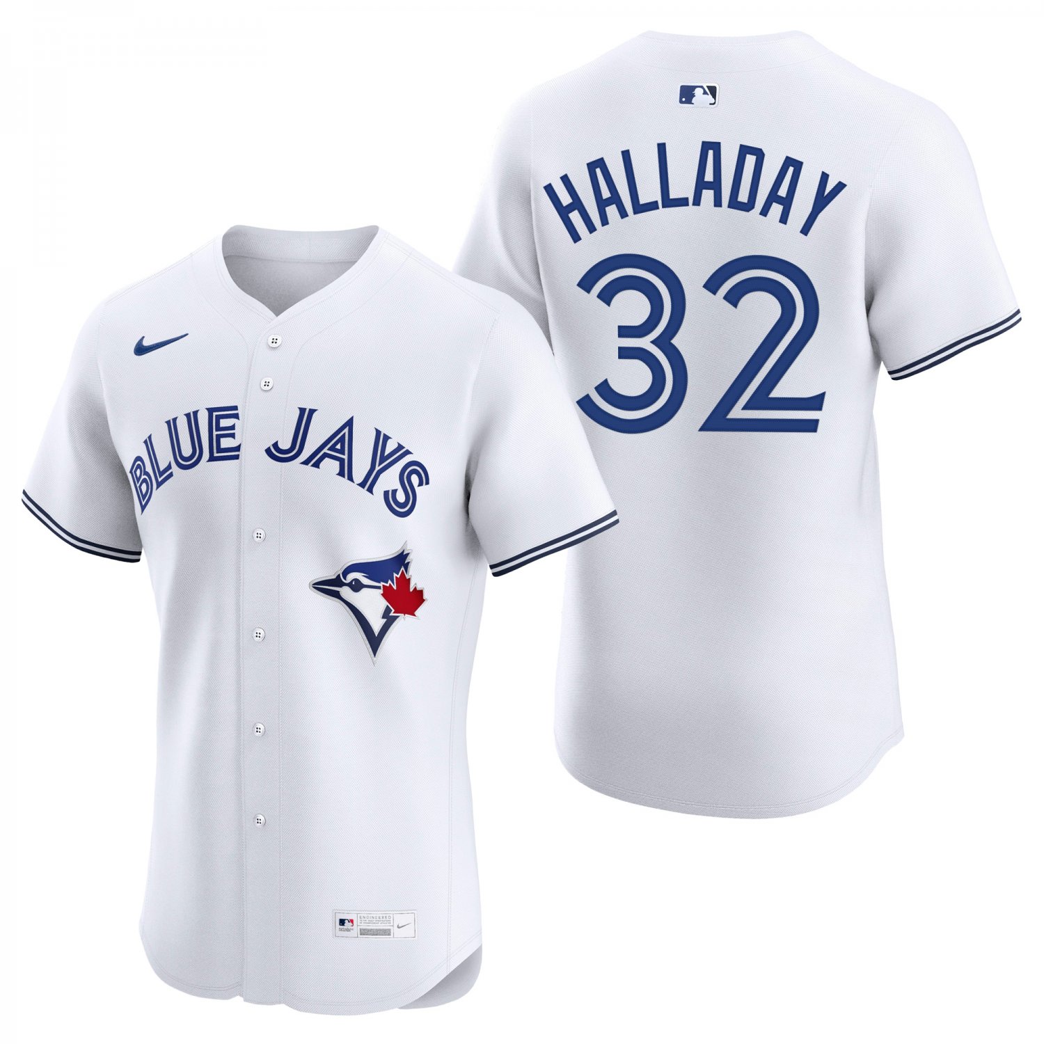 Toronto Blue Jays #32 Roy Halladay White Men's & Youth Stitched Jersey