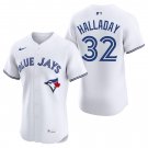 Toronto Blue Jays #32 Roy Halladay White Men's & Youth Stitched Jersey