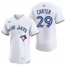 Toronto Blue Jays #29 Joe Carter White Men's & Youth Stitched Jersey