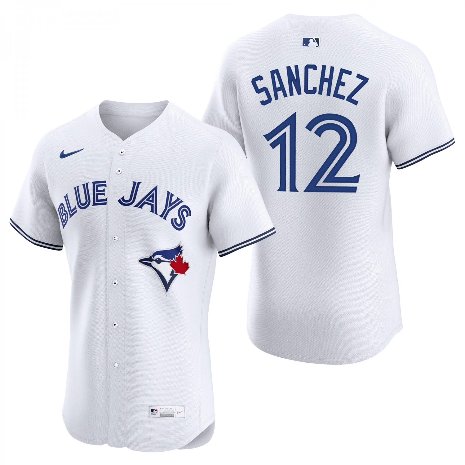 Toronto Blue Jays #12 Jesus Sanchez White Men's & Youth Stitched Jersey