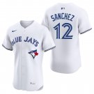 Toronto Blue Jays #12 Jesus Sanchez White Men's & Youth Stitched Jersey