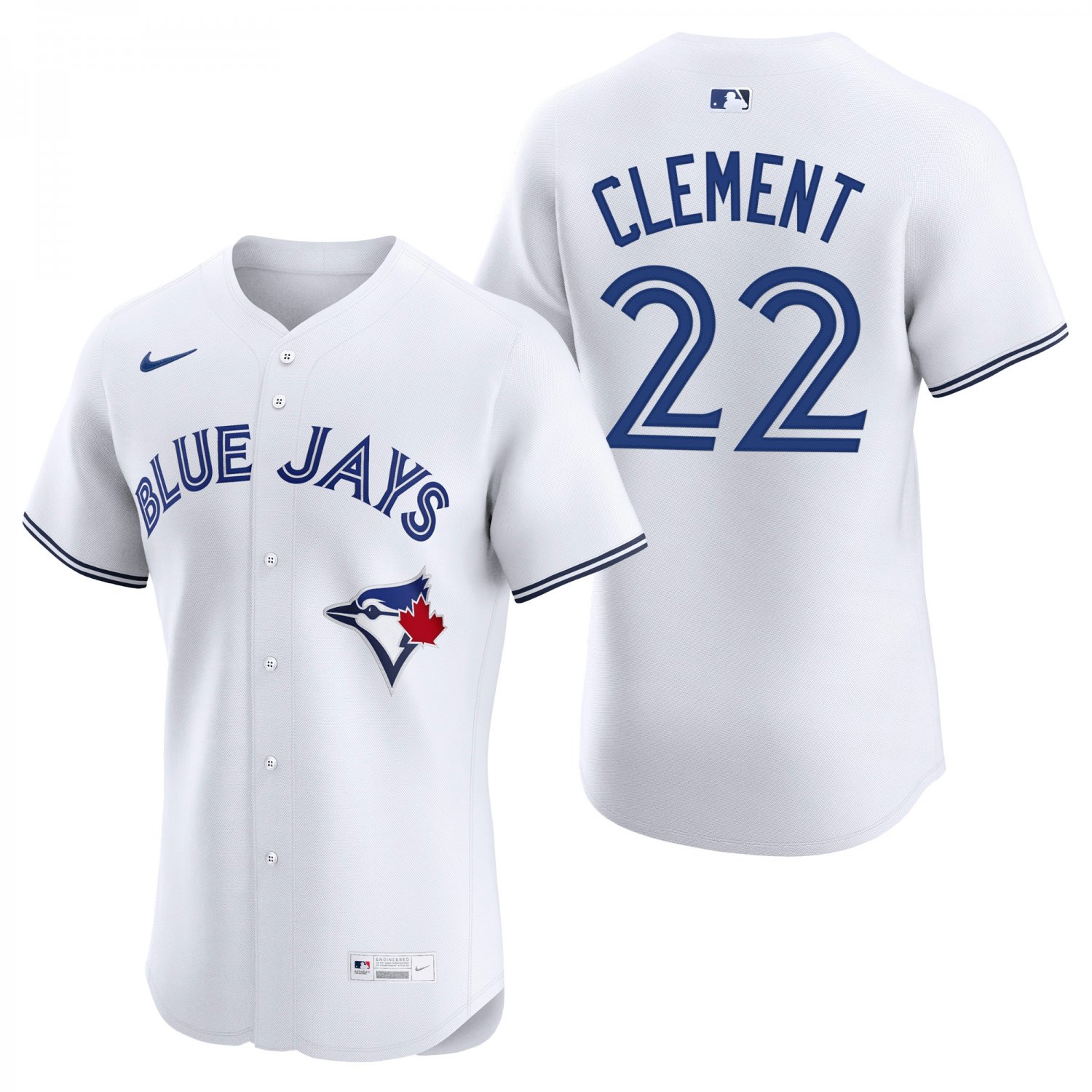 Toronto Blue Jays #22 Ernie Clement White Men's & Youth Stitched Jersey