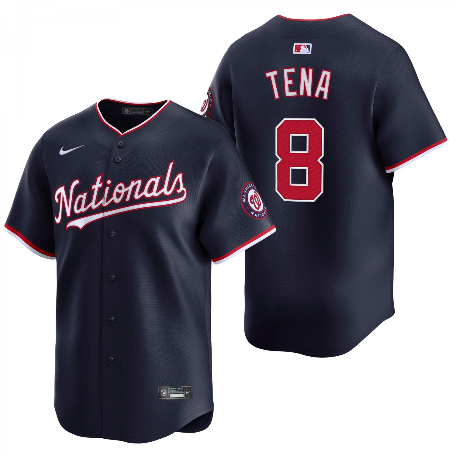 Washington Nationals #8 Jose Tena Navy Men's & Youth Stitched Jersey