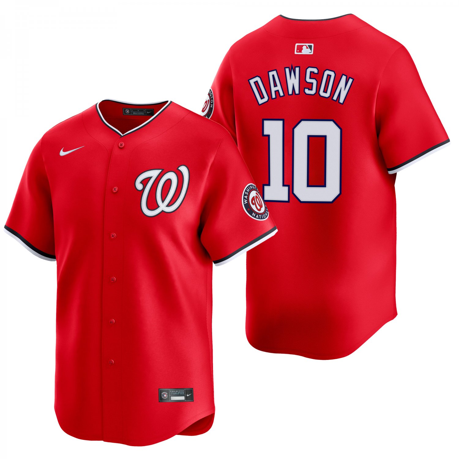 Washington Nationals #10 Andre Dawson Red Men's & Youth Stitched Jersey