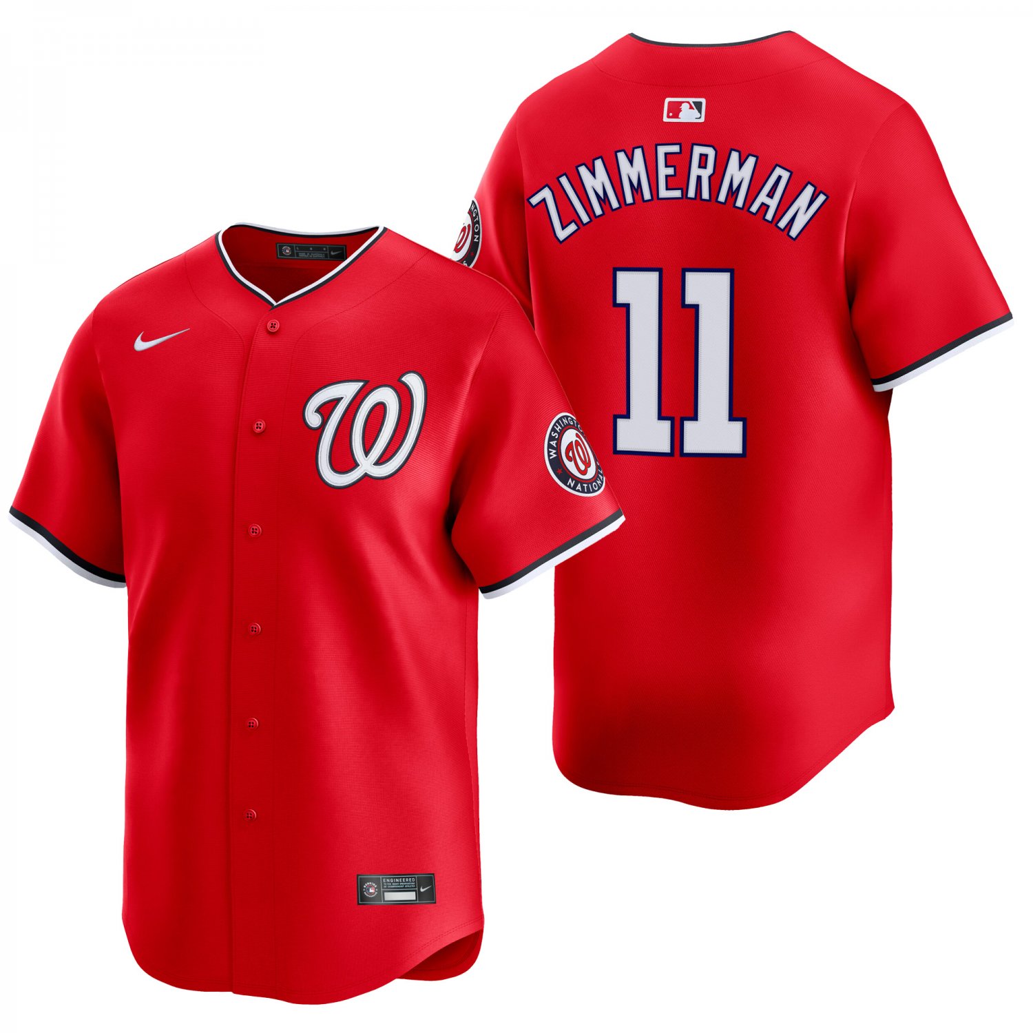 Washington Nationals #11 Ryan Zimmerman Red Men's & Youth Stitched Jersey