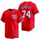 Washington Nationals #74 Riley Cornelio Red Men's & Youth Stitched Jersey