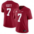 Alabama Crimson Tide #7 Rico Scott Red Jersey