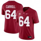 Alabama Crimson Tide #64 Michael Carroll Red Jersey