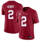 Alabama Crimson Tide #2 Derrick Henry Red Jersey