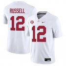 Alabama Crimson Tide #12 Keelon Russell White Jersey