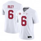 Alabama Crimson Tide #6 Kevin Riley White Jersey