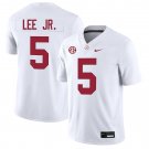Alabama Crimson Tide #5 Dijon Lee Jr. White Jersey