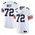 Auburn Tigers #72 Cole Best White Jersey