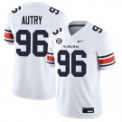 Auburn Tigers #96 Malik Autry White Jersey