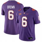 Clemson Tigers #6 Tyler Brown Purple Jersey