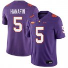 Clemson Tigers #5 Ronan Hanafin Purple Jersey