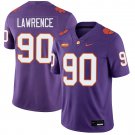 Clemson Tigers #90 Dexter Lawrence Purple Jersey