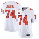 Clemson Tigers #74 Brayden Jacobs White Jersey