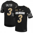 Colorado Buffaloes #3 Kaidon Salter Black Gold Jersey