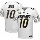 Colorado Buffaloes #10 Julian Lewis White Jersey