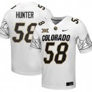 Colorado Buffaloes #58 Demetrius Hunter White Jersey