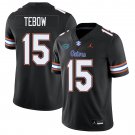 Florida Gators #15 Tim Tebow Black Jersey