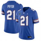 Florida Gators #21 Evan Pryor Blue Jersey