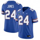 Florida Gators #24 Kamran James Blue Jersey