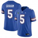 Florida Gators #5 Myles Graham Blue Jersey