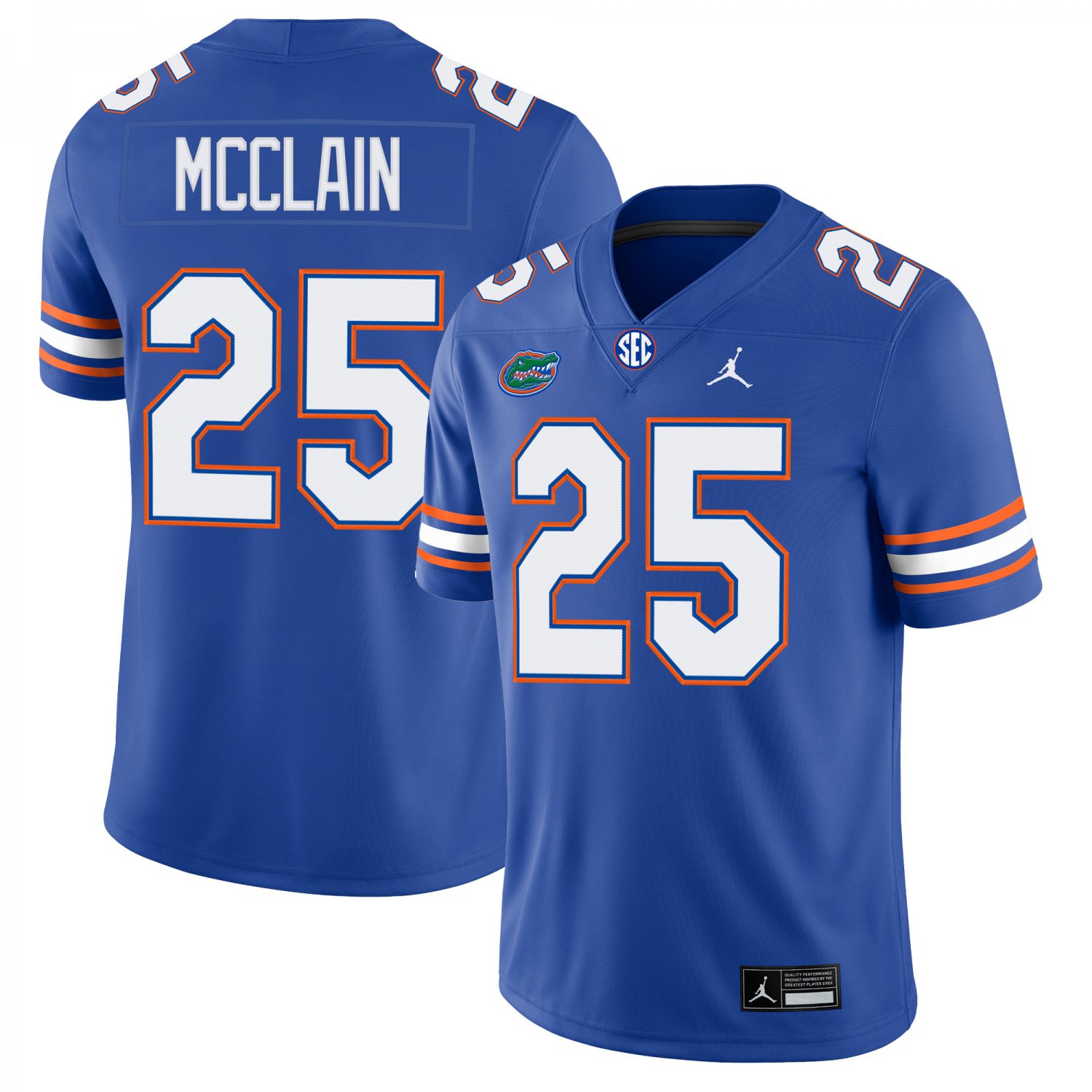Florida Gators #25 Cormani McClain Blue Jersey