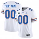 Florida Gators #00 Custom Name And Number White Jersey