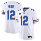 Florida Gators #12 Aaron Philo White Jersey