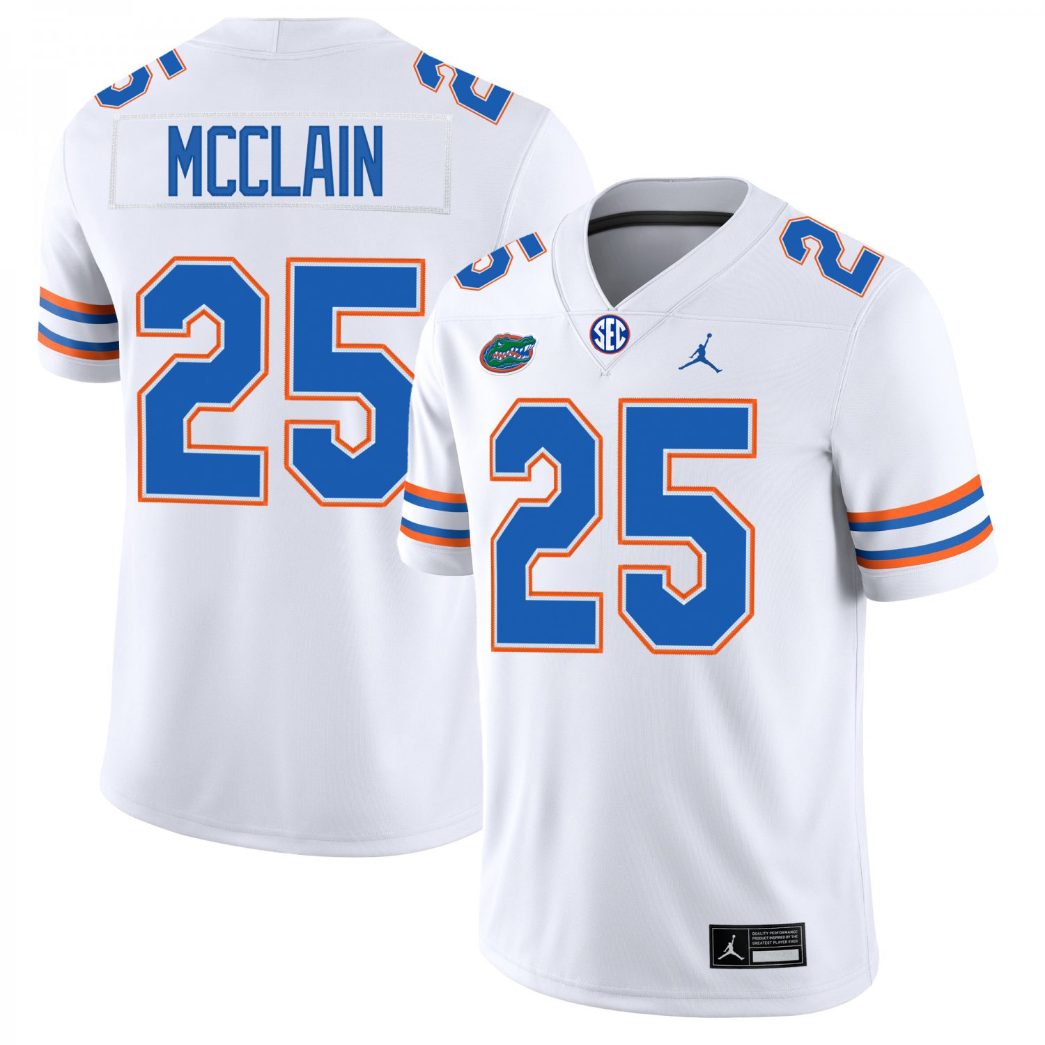 Florida Gators #25 Cormani McClain White Jersey