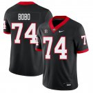 Georgia Bulldogs #74 Drew Bobo Black Jersey