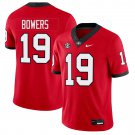 Georgia Bulldogs #19 Brock Bowers Red Jersey